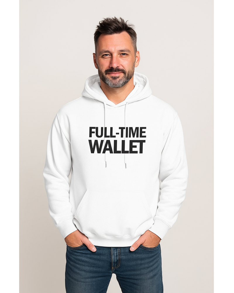 Dad Economy Hoodie for Dad - White