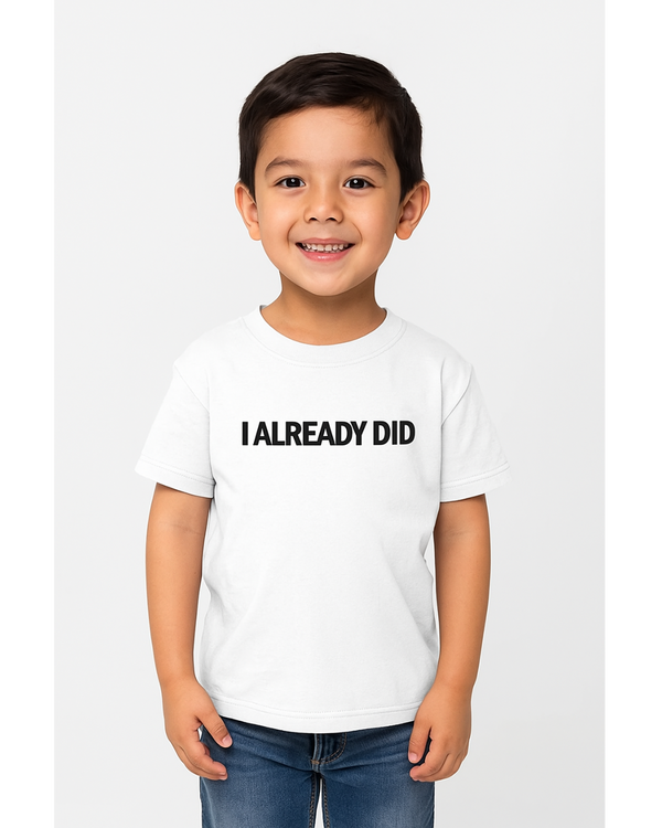 Mom Said No T-Shirt for Kids - White