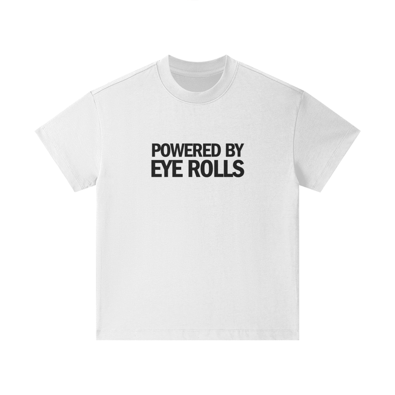Joke vs Eye Roll T-Shirt for Kids - White