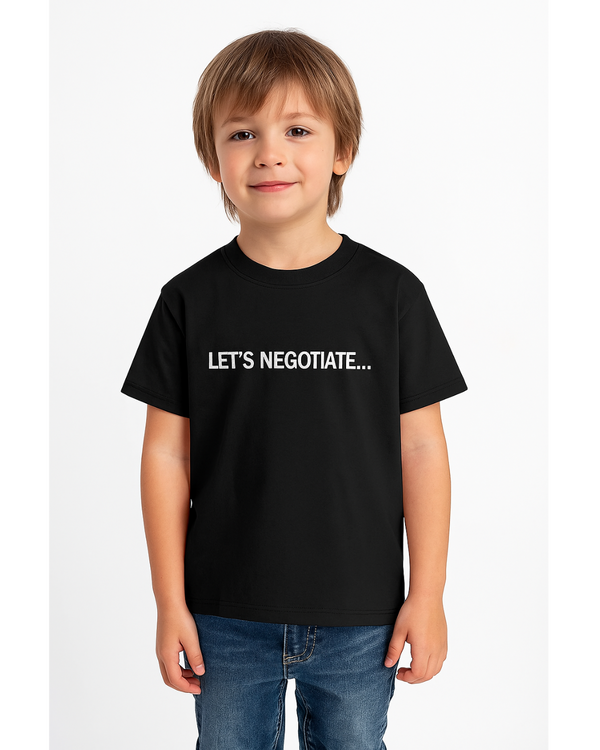 Bedtime Debate T-Shirt for Kids - Black