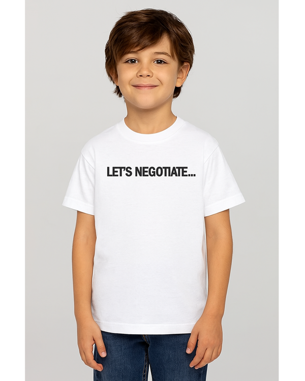 Bedtime Debate T-Shirt for Kids - White