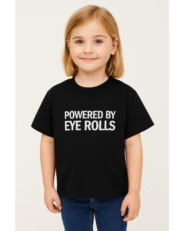 Joke vs Eye Roll T-Shirt for Kids - Black