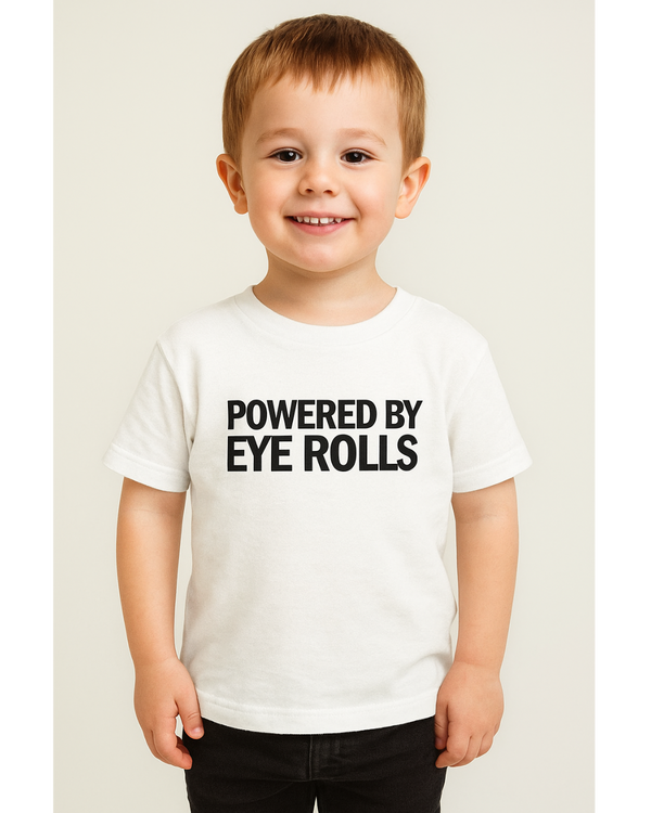 Joke vs Eye Roll T-Shirt for Kids - White