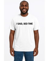 Bedtime Debate T-Shirt for Dad - White