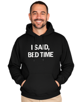 Bedtime Debate Hoodie for Dad - Black
