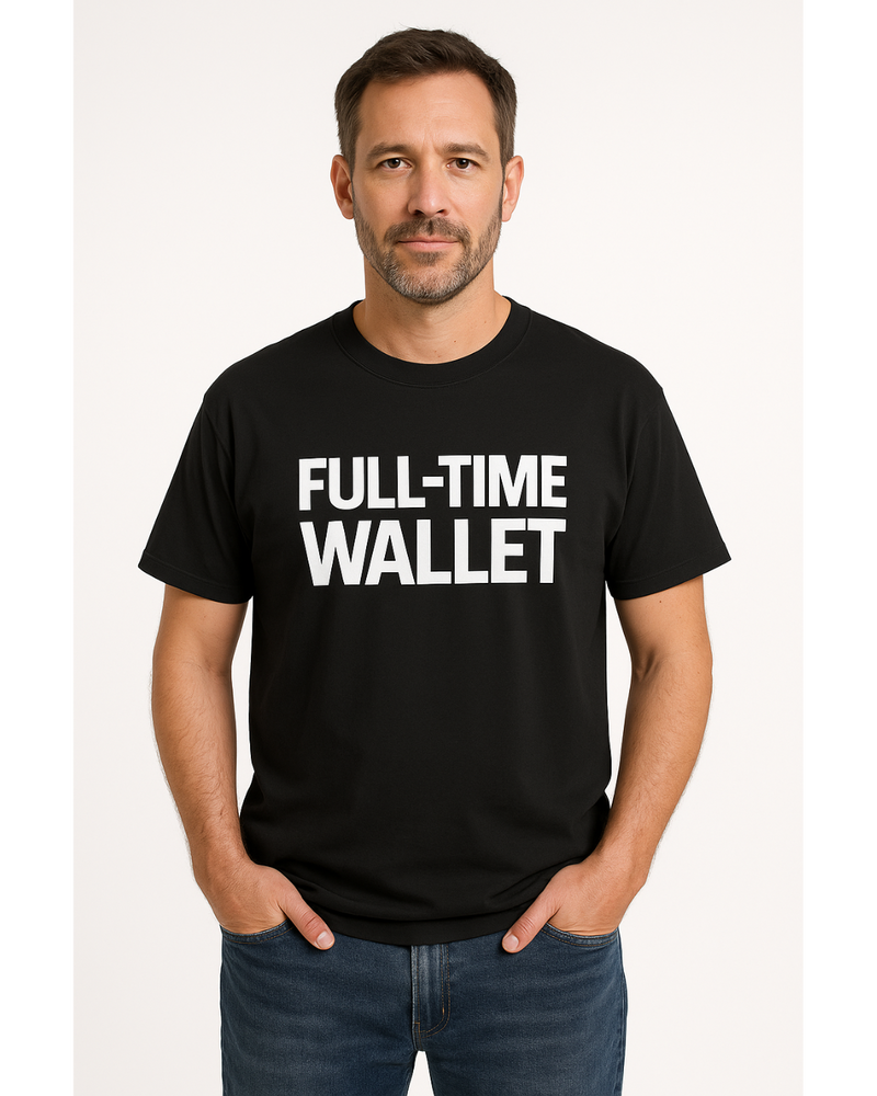 Dad Economy T-Shirt for Dad - Black